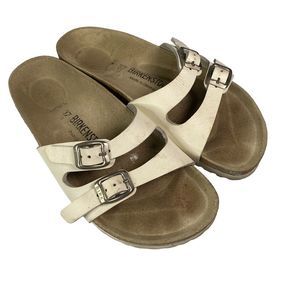 Birkenstock Ibiza Birko-flor White Narrow  Sandals EUR 37 Women’s Sz 6‎